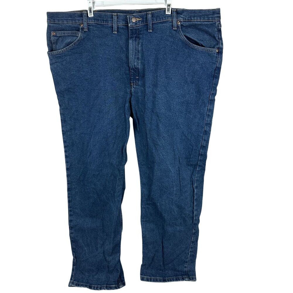 Wrangler Mens Premium Quality Blue Denim Jeans Size 46x30